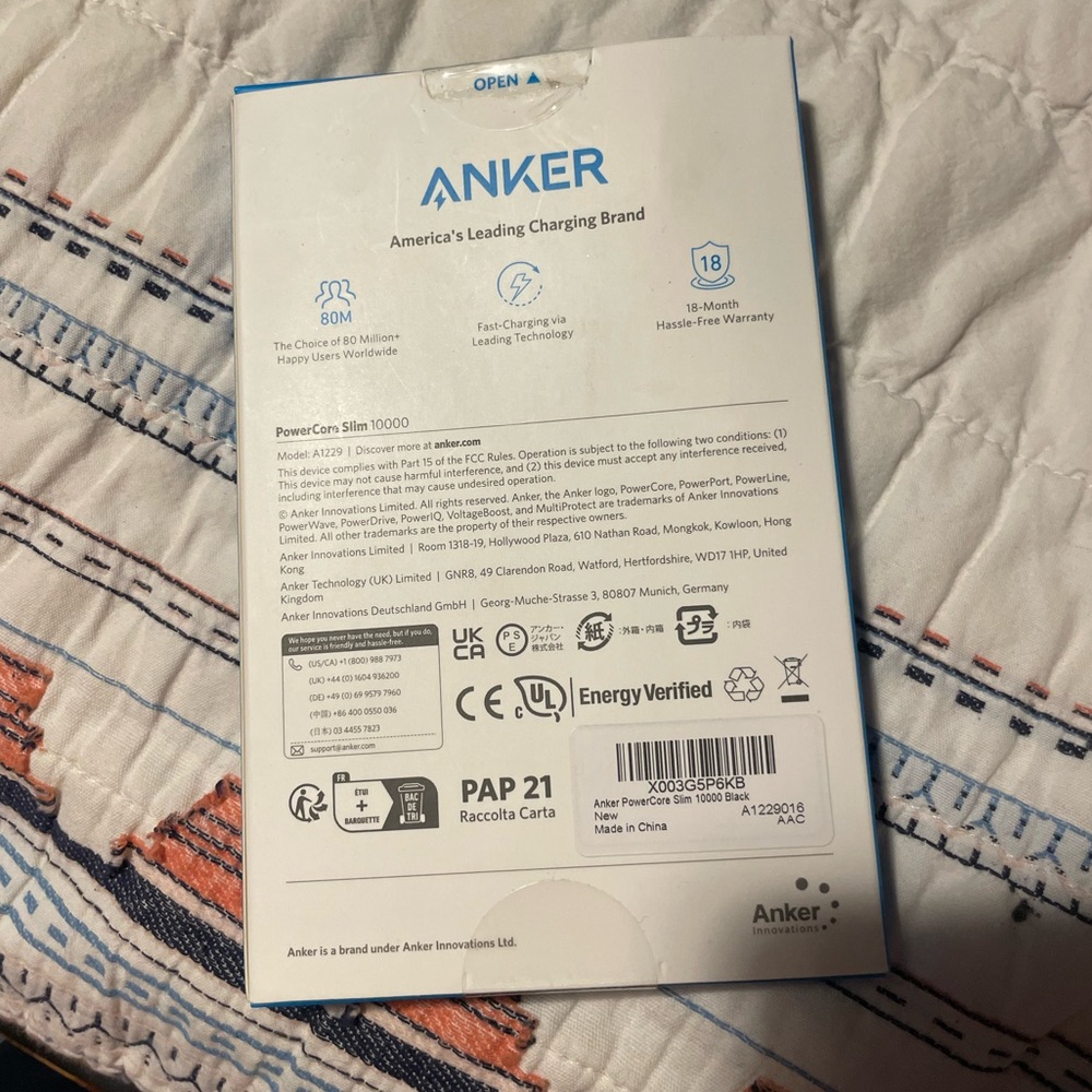 Anker PowerCore: Slim 10000 Black